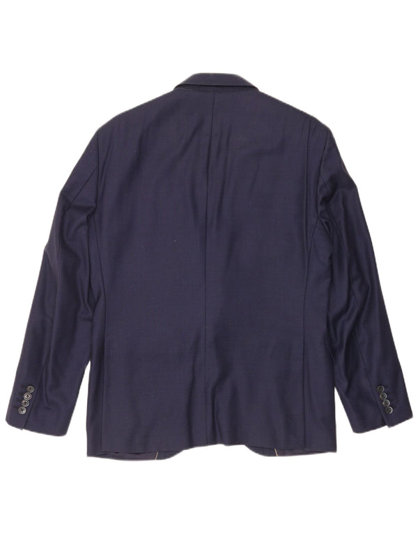 Blazer pentru bărbați Hackett, cu 2 nasturi, UK 40 mare, lână bleumarin