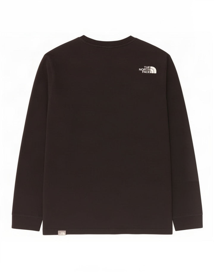 The North Face Top pentru bărbați cu mânecă lungă, mic, negru, bumbac