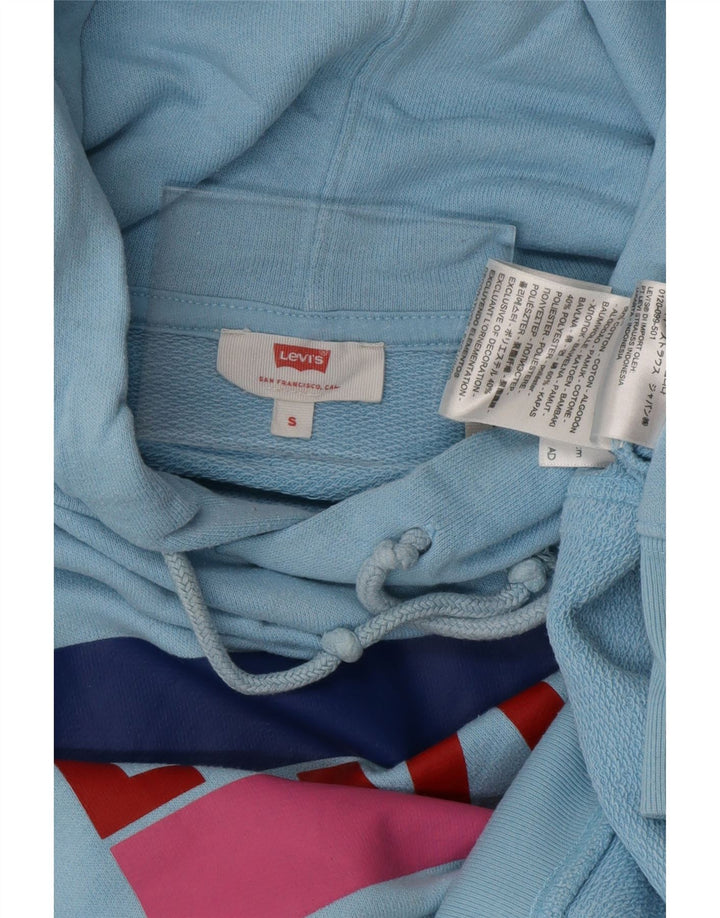 Pulover cu glugă supradimensionat pentru femei LEVI'S UK 10 Bumbac albastru mic