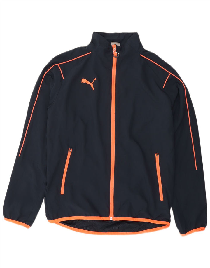 Jachetă de trening PUMA pentru bărbați, poliester, albastru mic