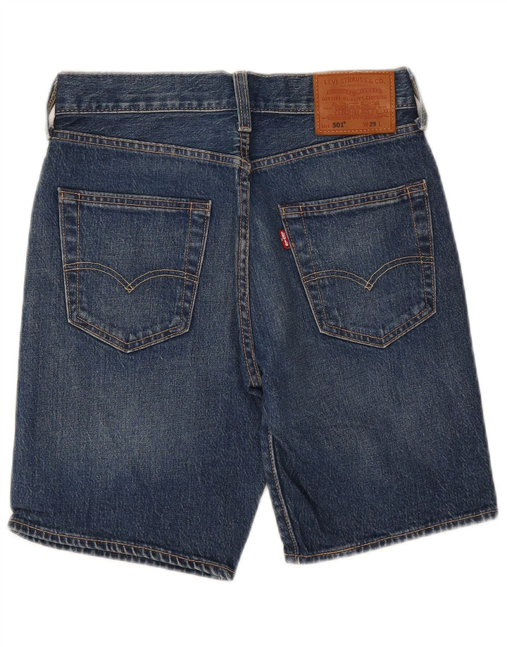 LEVI'S Mens 501 Denim Shorts W29 Medium Blue Cotton