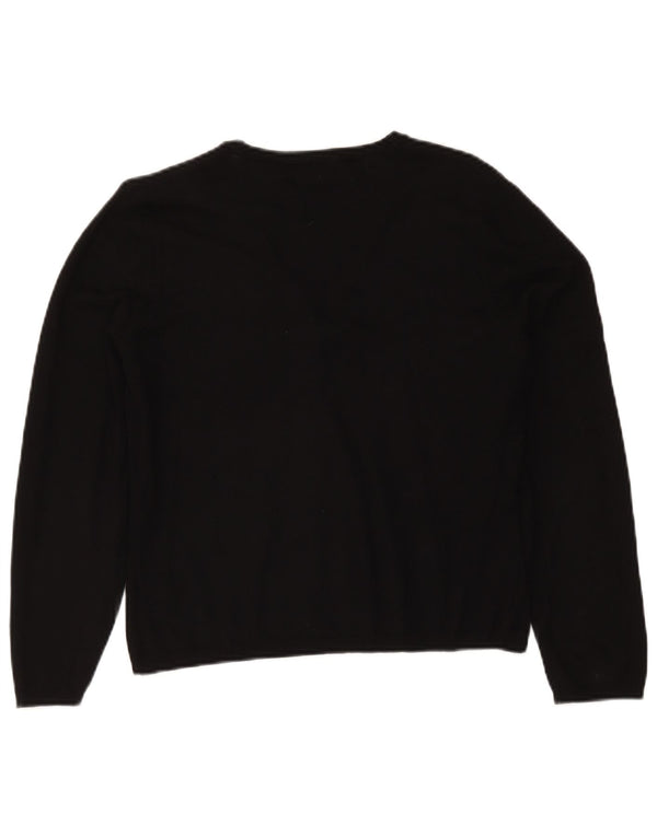 Pulover cardigan pentru femei Marks & Spencer UK 14 Medium Black Viscose