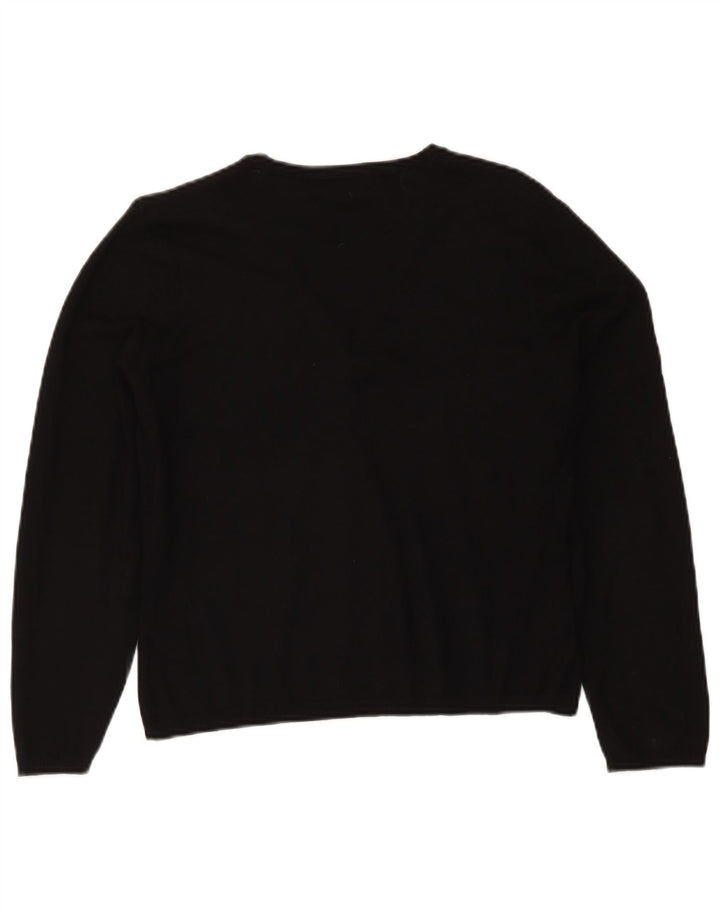 Pulover cardigan pentru femei Marks & Spencer UK 14 Medium Black Viscose