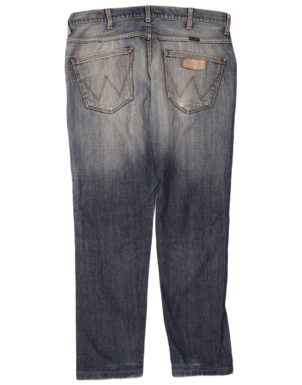 Blugi drepti pentru bărbați Wrangler W36 L30 Bumbac albastru