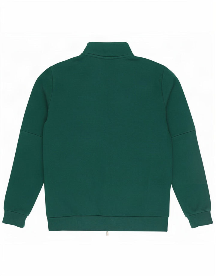 Jachetă de top pentru trening grafic Puma pentru bărbați, bumbac color bloc verde mediu