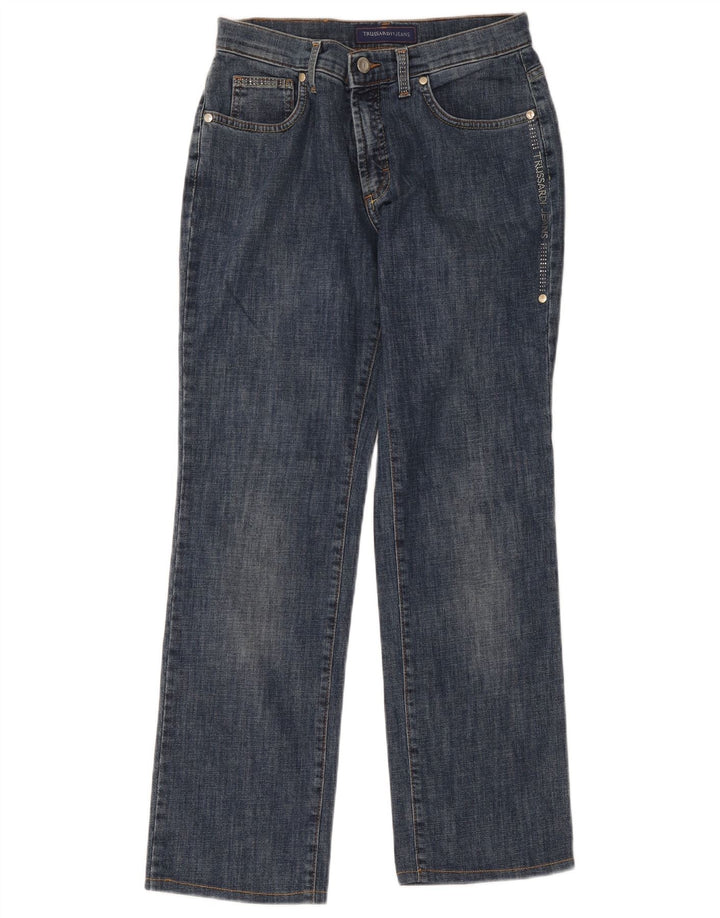 Blugi drepti pentru femei Trussardi W27 L27 Bumbac albastru