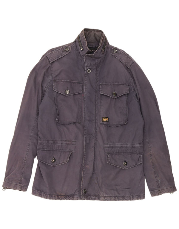 Jachetă cu glugă pentru bărbați G-Star UK 42 XL Bumbac bleumarin