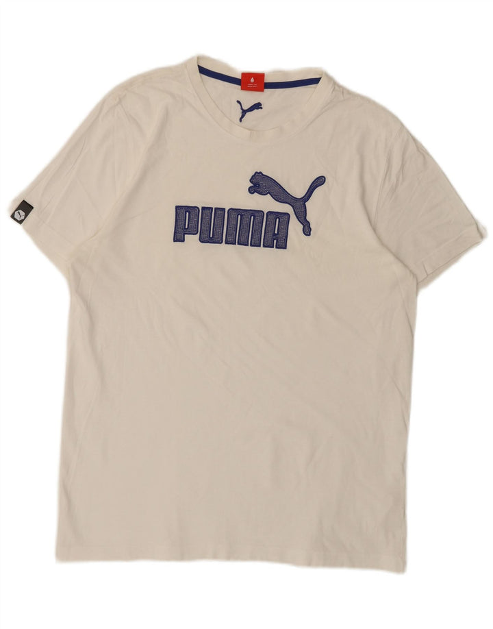 Tricou grafic Puma pentru bărbați Top Large White