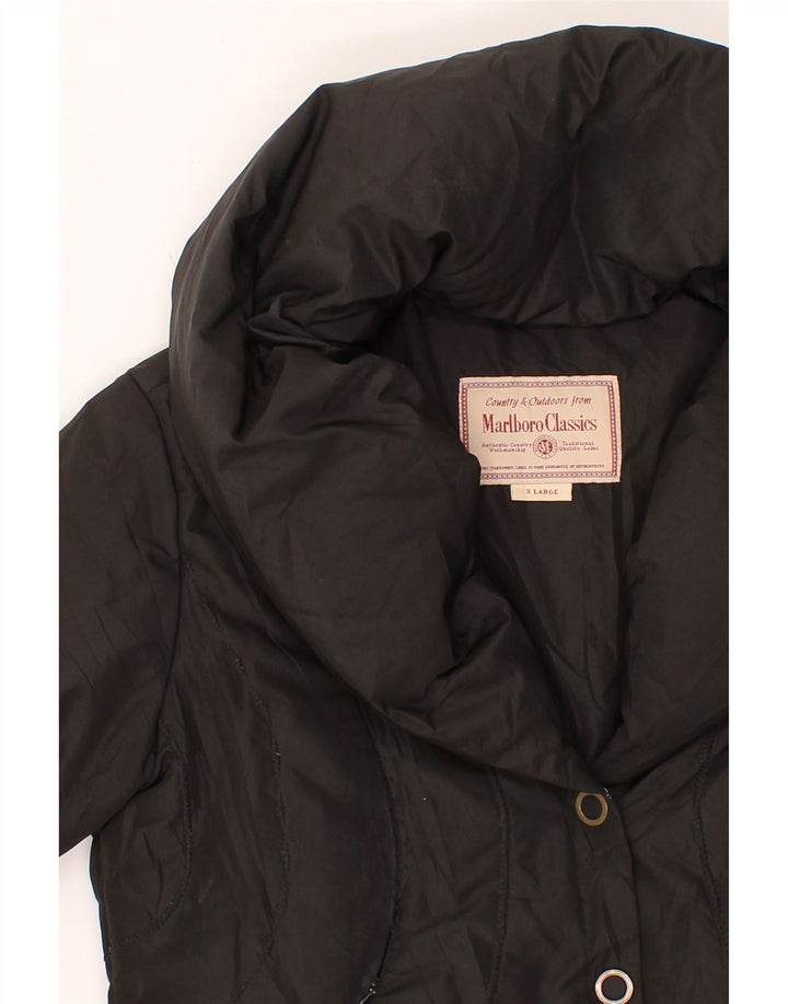 MARLBORO CLASSICS Womens Padded Jacket UK 18 XL Black Polyester Vintage Marlboro Classics and Second-Hand Marlboro Classics from Messina Hembry 