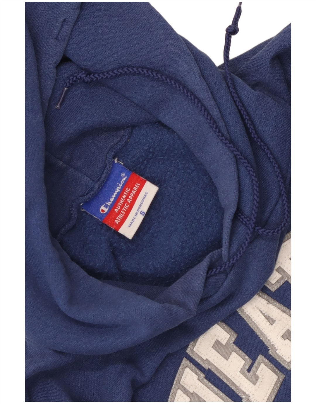 Pulover pentru bărbați Champion Wheaton Graphic Hoodie, albastru mic