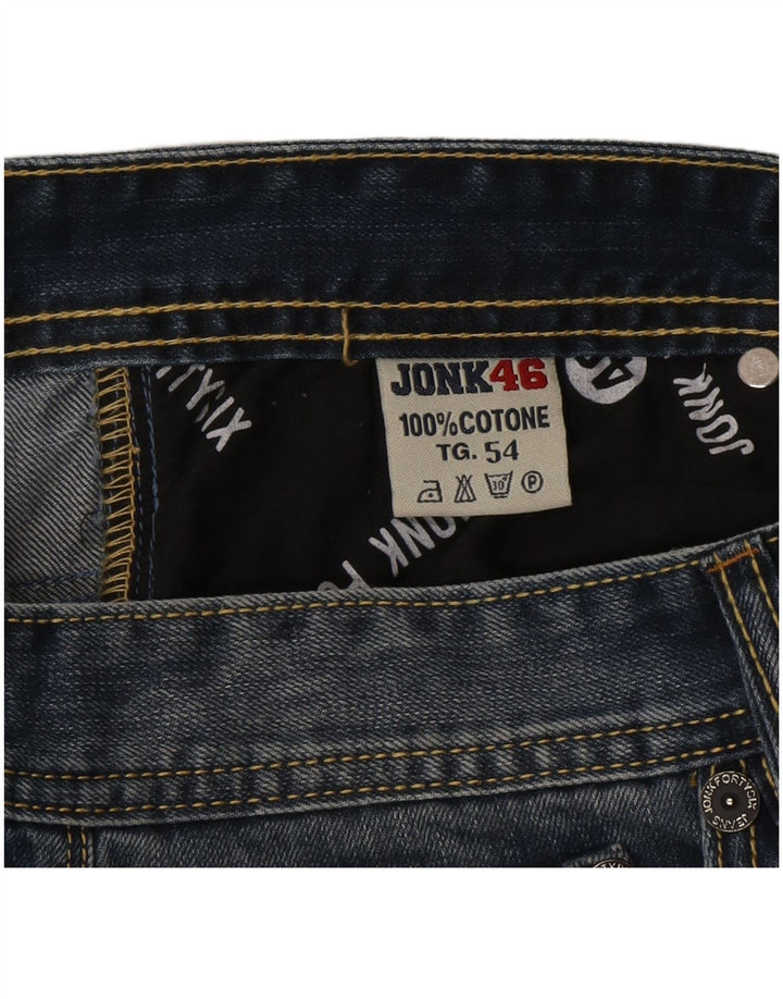 Blugi drepți vintage pentru bărbați IT 54 2XL L36 L34 Bumbac albastru