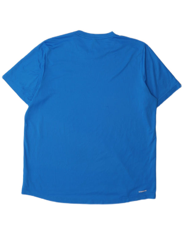 Tricou pentru bărbați Adidas Aeroready Top XL poliester albastru