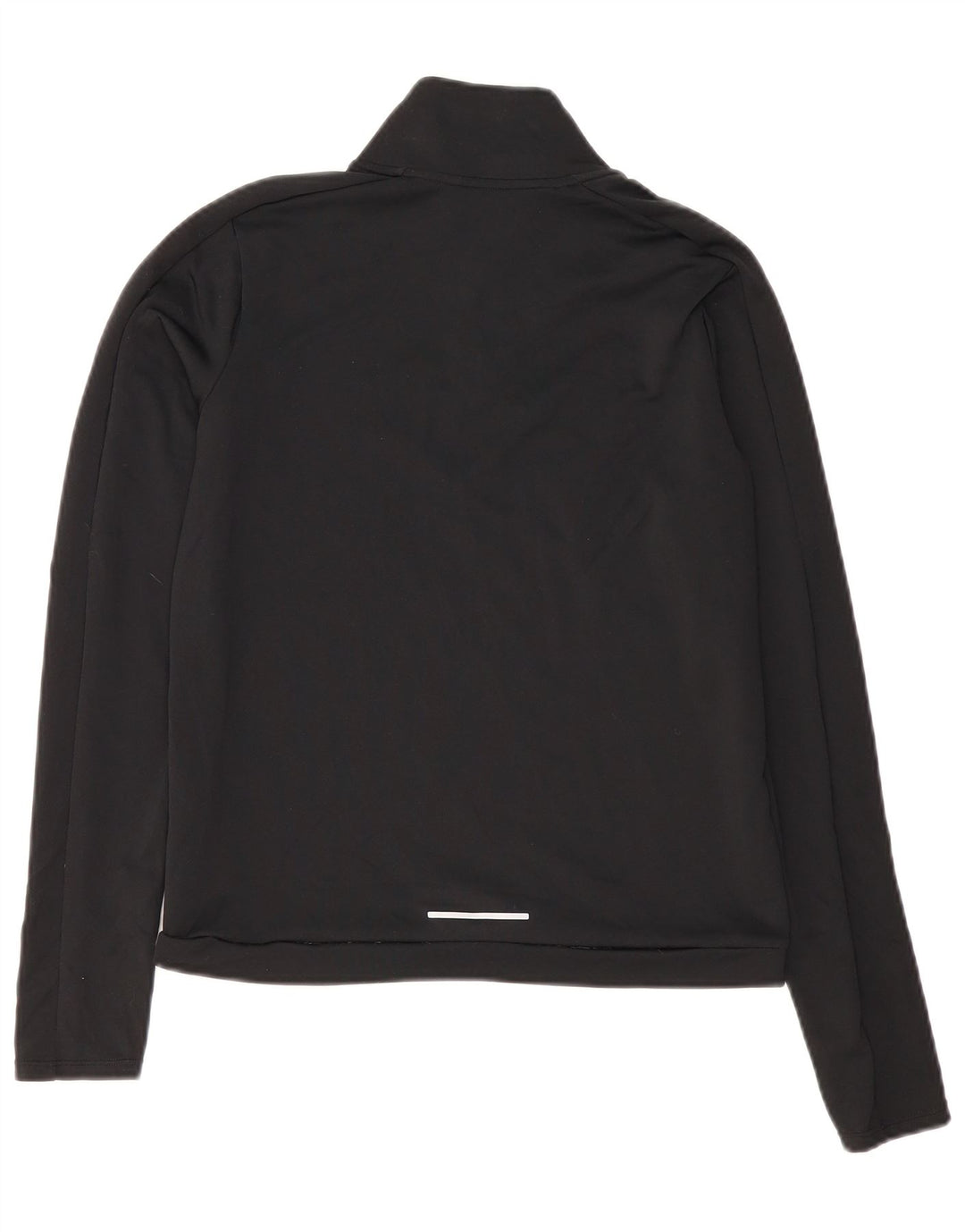 Top de trening Nike Dri Fit Zip Neck Pullover pentru femei UK 10 Small Black
