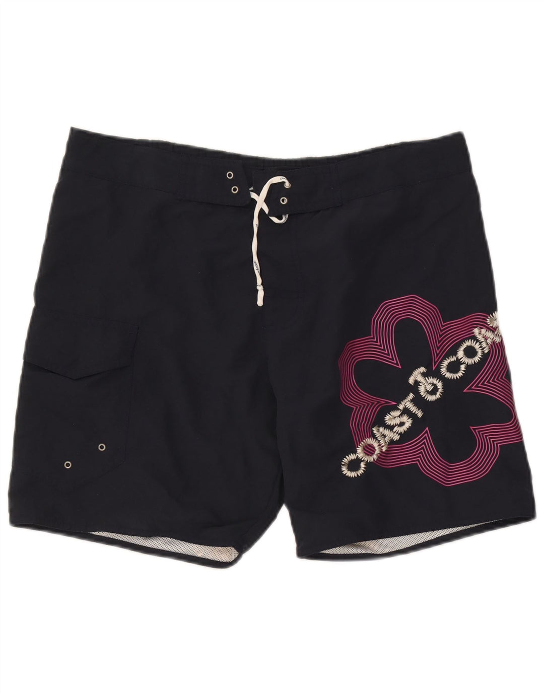 Pantaloni scurți de înot cu grafic pentru bărbați Coast, mari, poliester, albastru