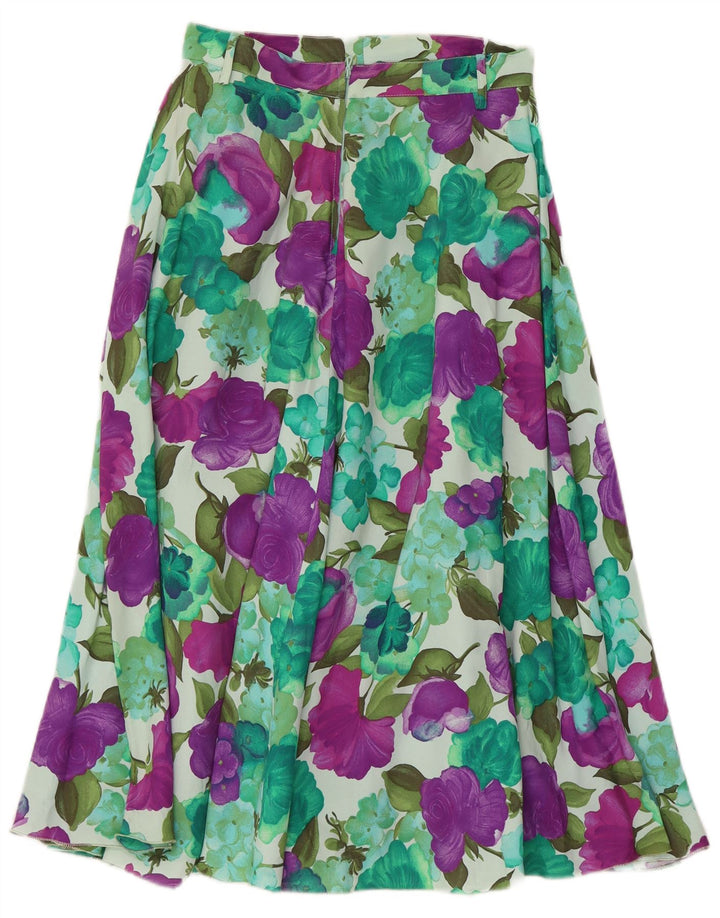 Fusta evazată pentru femei Vintage W26 Mic Multicolor Floral