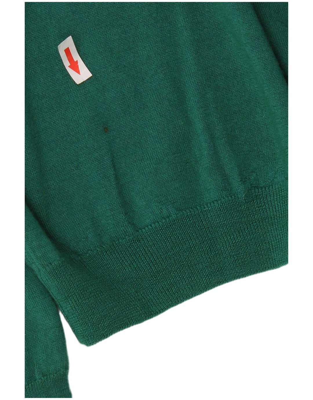 Pulover pentru femei Liu Jo cu decolteu triplu UK 12 Lână virgină verde mediu