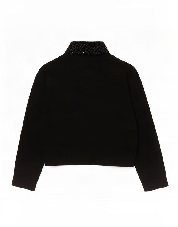 Jumper Bolero Calvin Klein pentru femei UK 14, mare, negru, raion