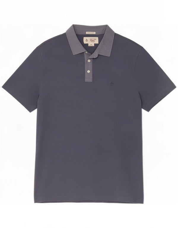 Penguin Tricou polo pentru bărbați Heritage Slim Fit, mare, bleumarin, bumbac