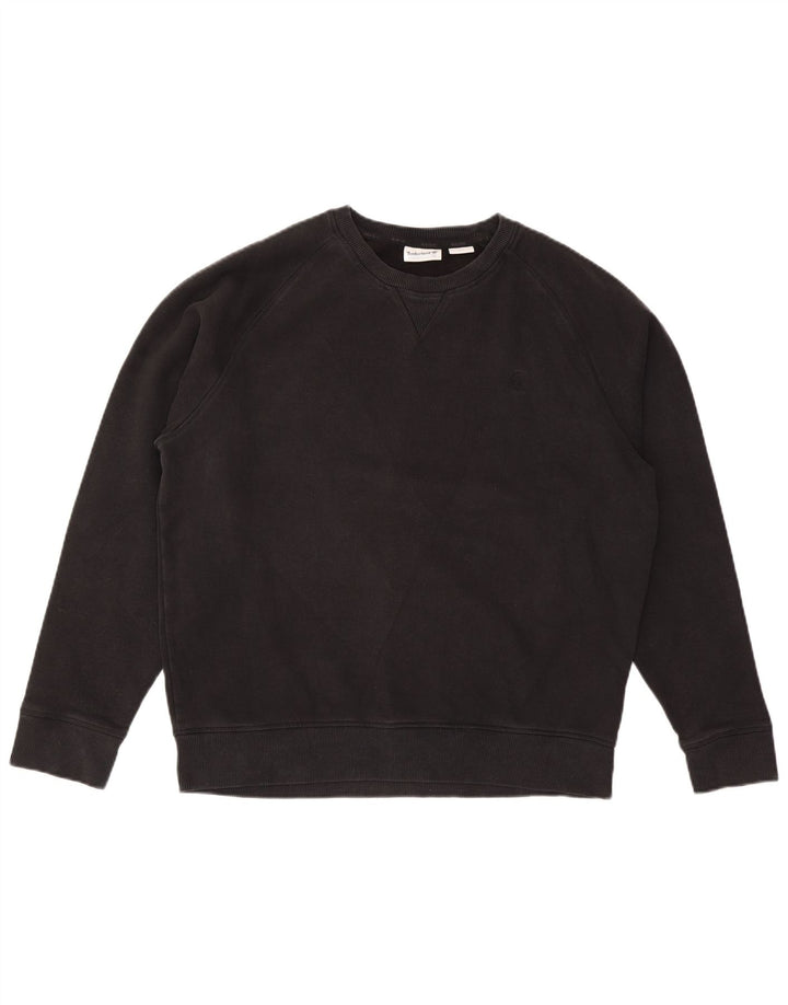 Hanorac pentru bărbați Timberland Jumper mare, negru, bumbac
