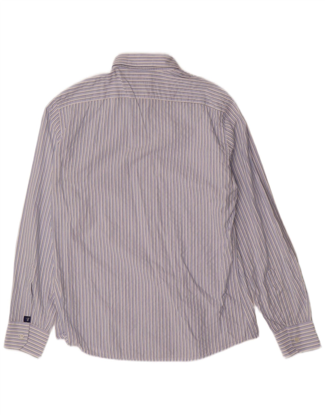 Cămașă pentru bărbați TRUSSARDI JEANS, bumbac cu dungi albastre medii