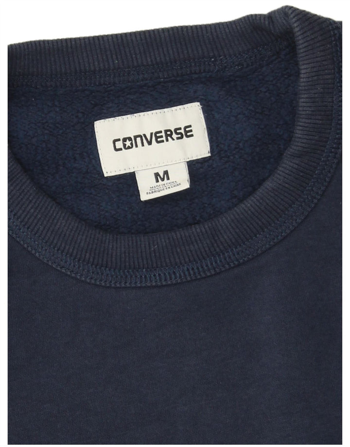 Pulover pentru bărbați Converse Chuck Taylor Pulover mediu din bumbac bleumarin