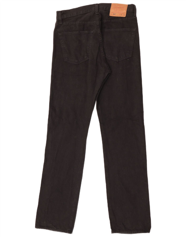 Blugi drepti pentru bărbați Levi's 501 W32 L34 bumbac negru