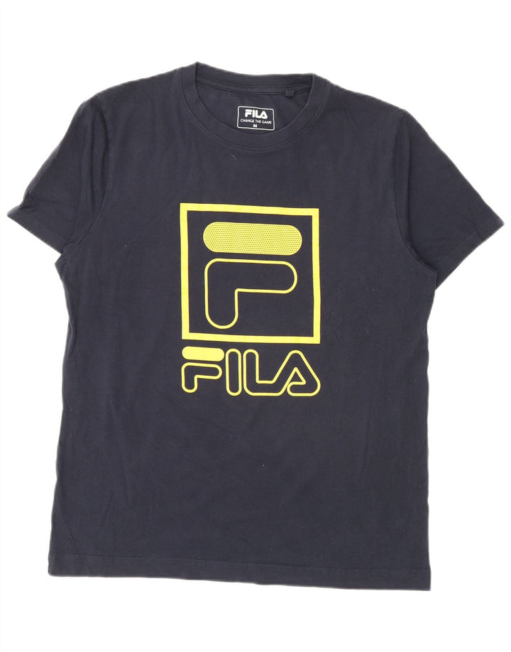 Tricou grafic pentru bărbați Fila Top Mediu Bleumarin
