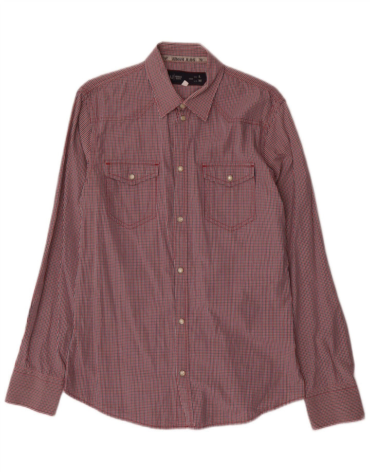 ARMANI JEANS Cămașă Bărbați Bumbac Cu Check Mediu Multicolor