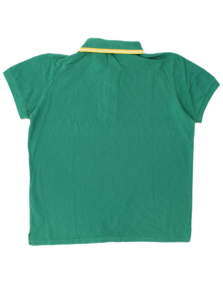 Tricou polo pentru bărbați Kappa, bumbac verde mediu