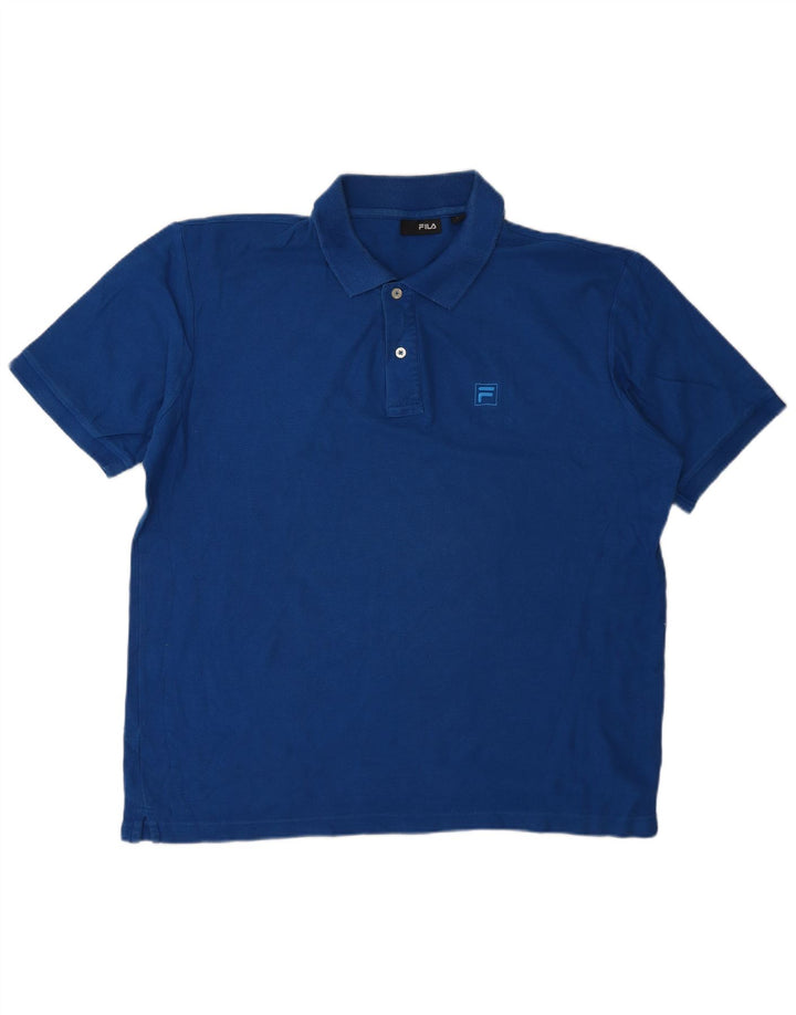 Tricou polo Fila pentru bărbați, mare, albastru, bumbac
