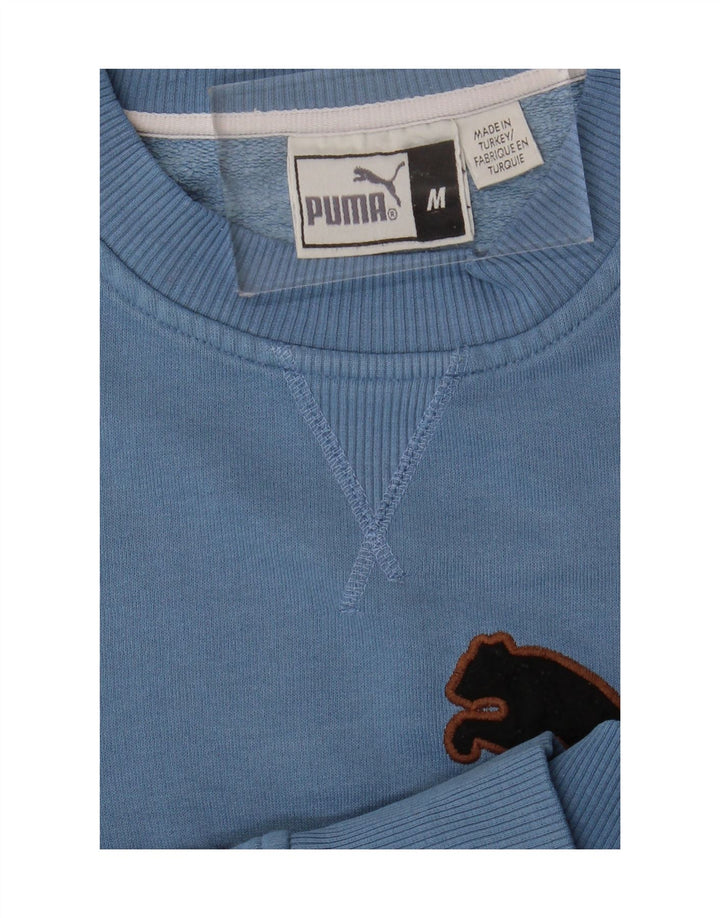 Pulover grafic pentru bărbați Puma, albastru mediu