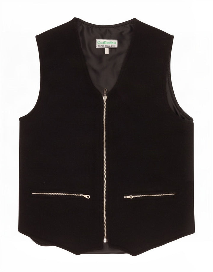 Vestă vintage pentru femei UK 14 Medium Black
