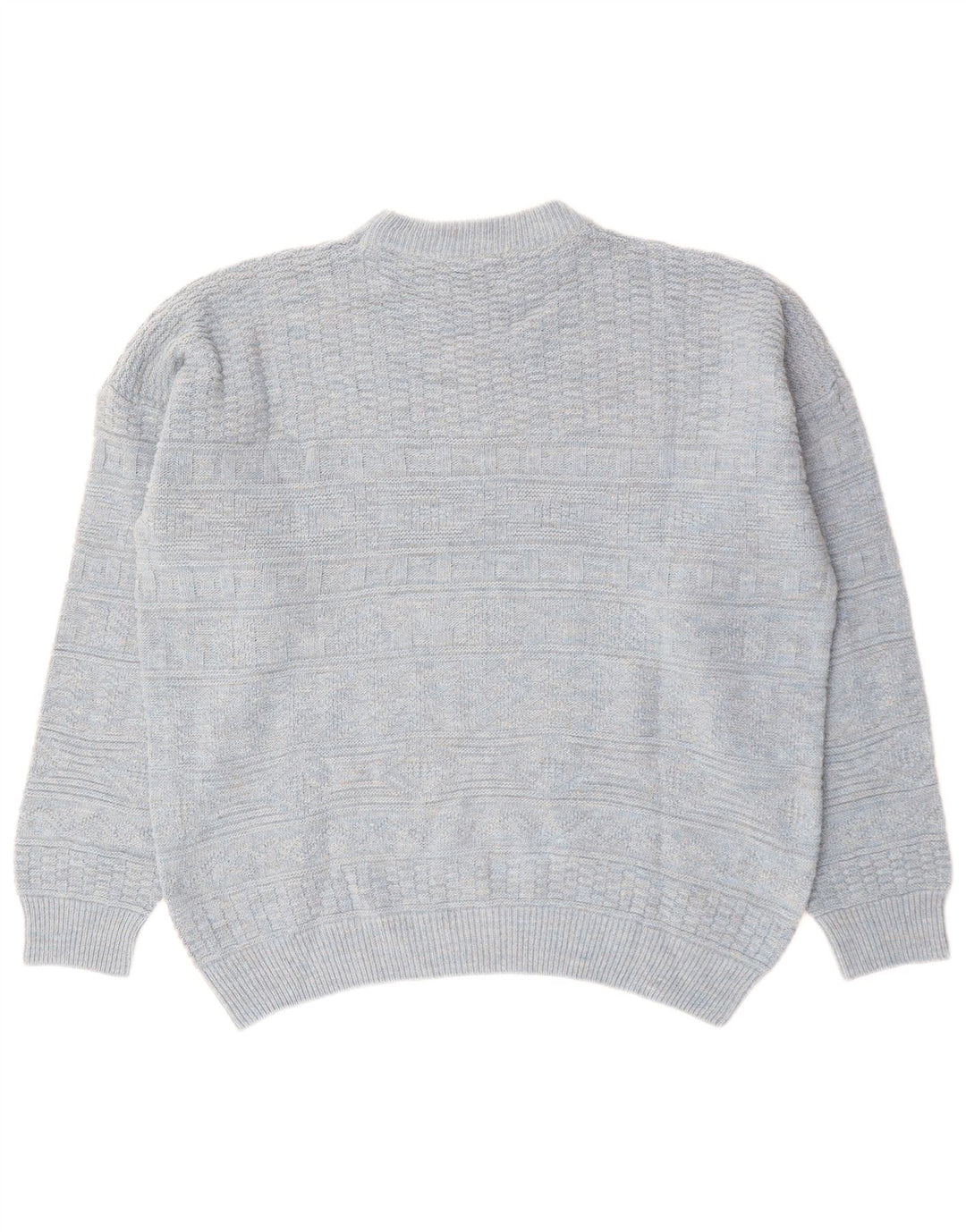 Pulover vintage pentru bărbați cu gâtul turnat, XL, gri