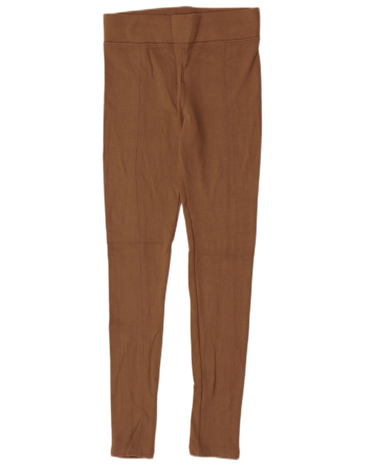 Leggings pentru femei Topshop UK 12, viscoză maro medie