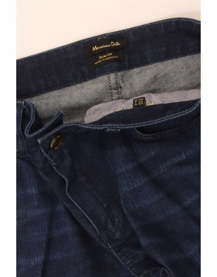 Blugi subțiri Massimo Dutti pentru femei EU 38 Mici W28 L32 Bleumarin