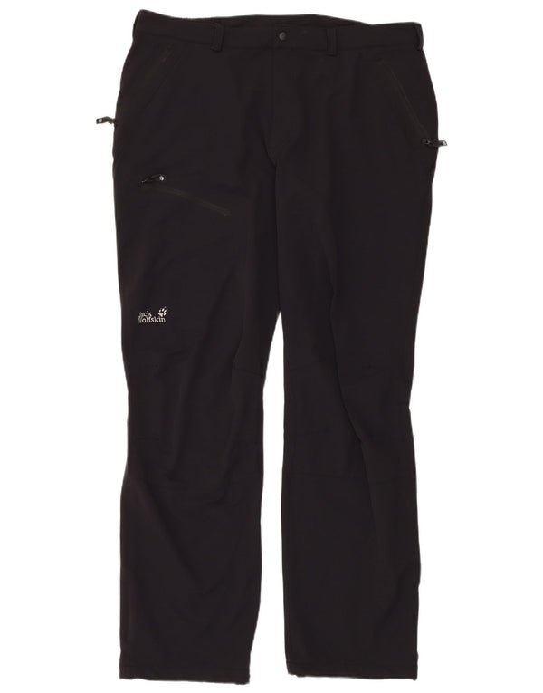 Jack Wolfskin Pantaloni cargo pentru bărbați UK 48 2XL W40 L34 Poliamidă neagră