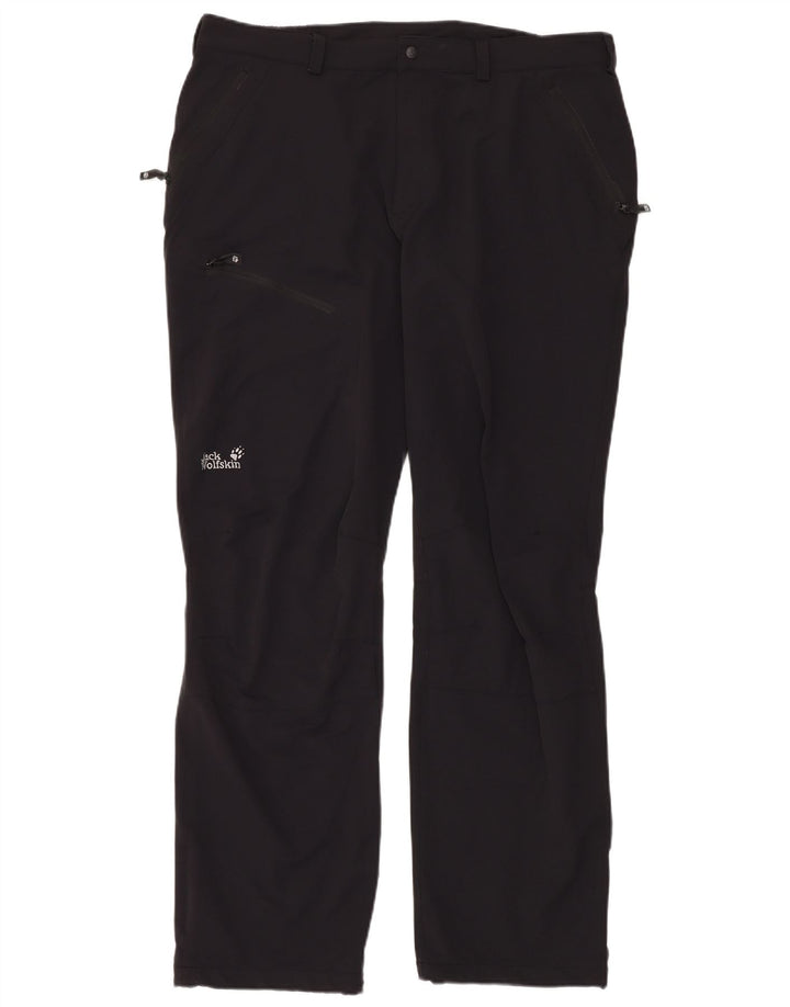 Jack Wolfskin Pantaloni cargo pentru bărbați UK 48 2XL W40 L34 Poliamidă neagră