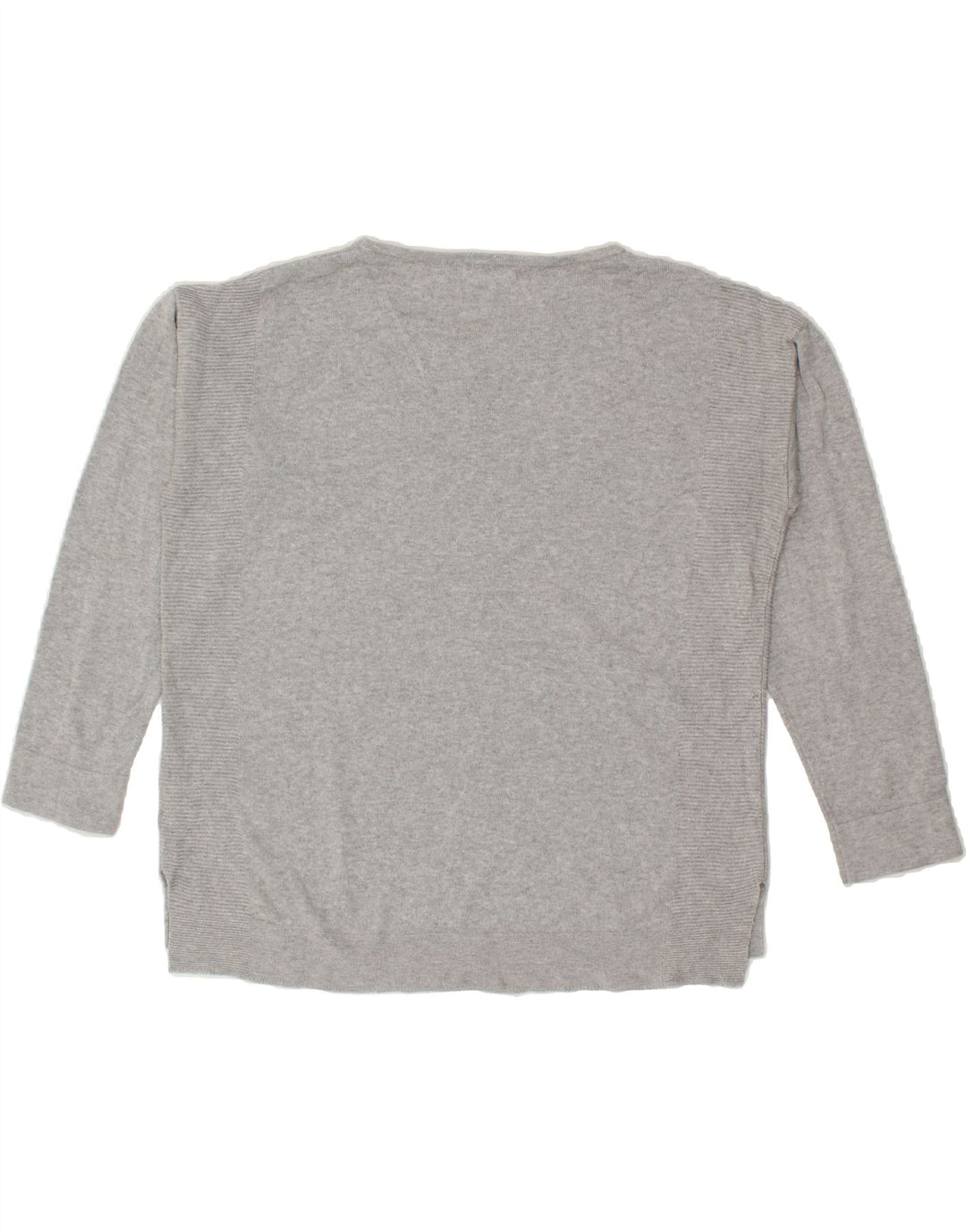 WHITE STUFF Womens Boat Neck Jumper Sweater UK 12 Medium  Grey Cotton Vintage White Stuff and Second-Hand White Stuff from Messina Hembry 