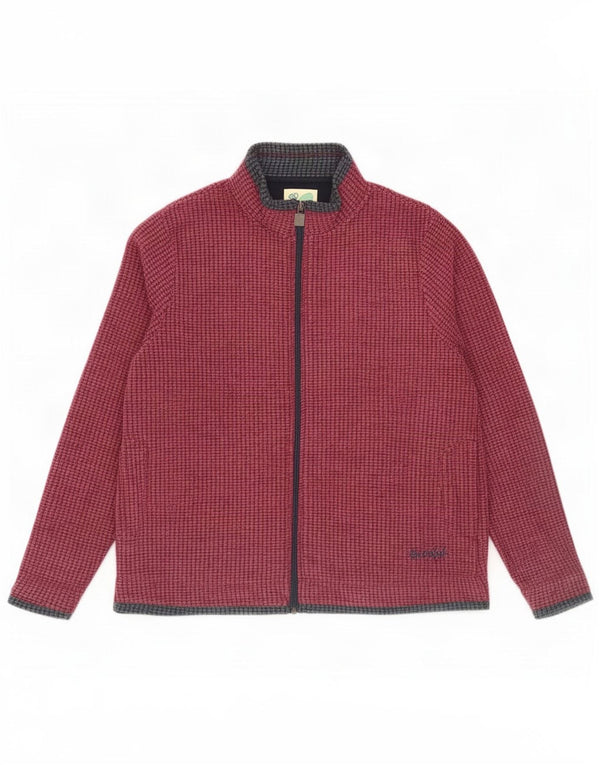 Jachetă polară pentru femei Weird Fish UK 20 2XL Burgundy Poliester color block
