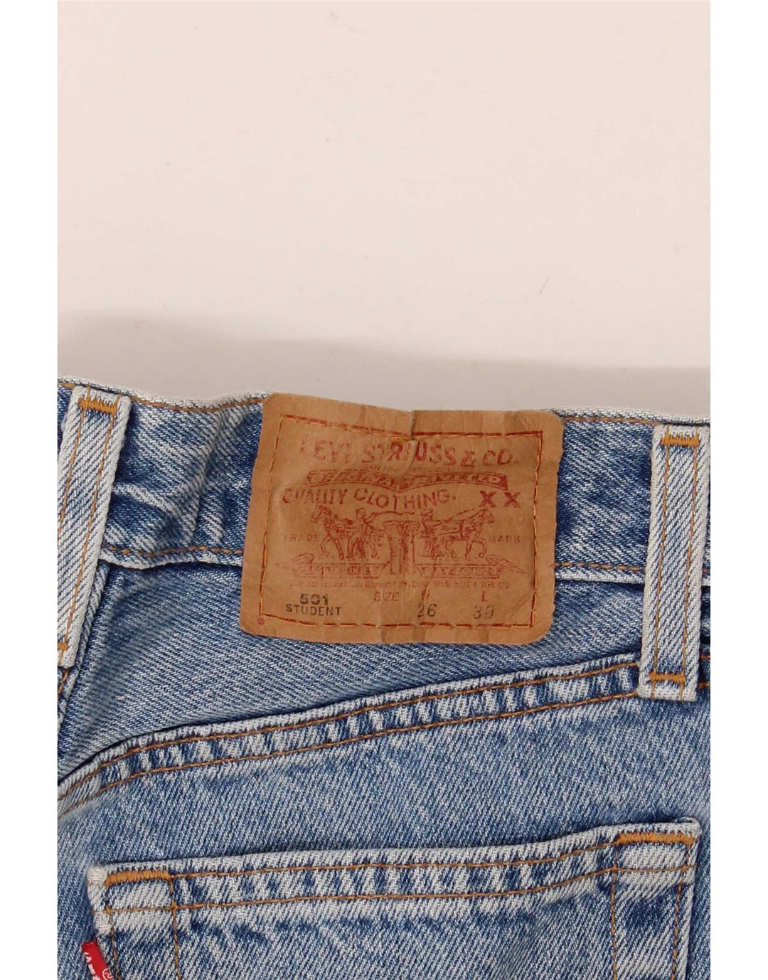 Pantaloni scurți Levi's 501 Denim W26 Small Blue