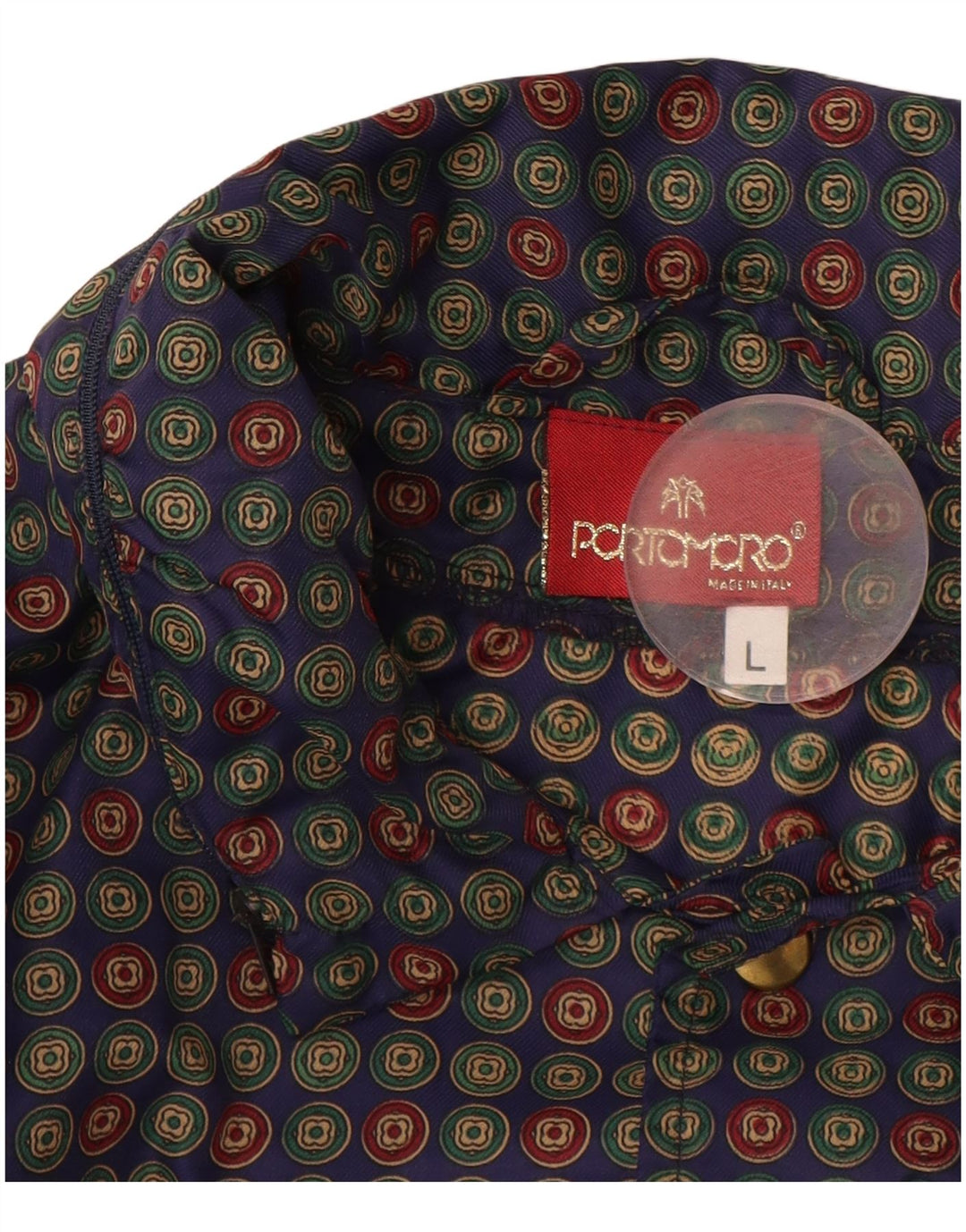 Jachetă bomber supradimensionată pentru bărbați VINTAGE UK 40 mare cu buline albastre