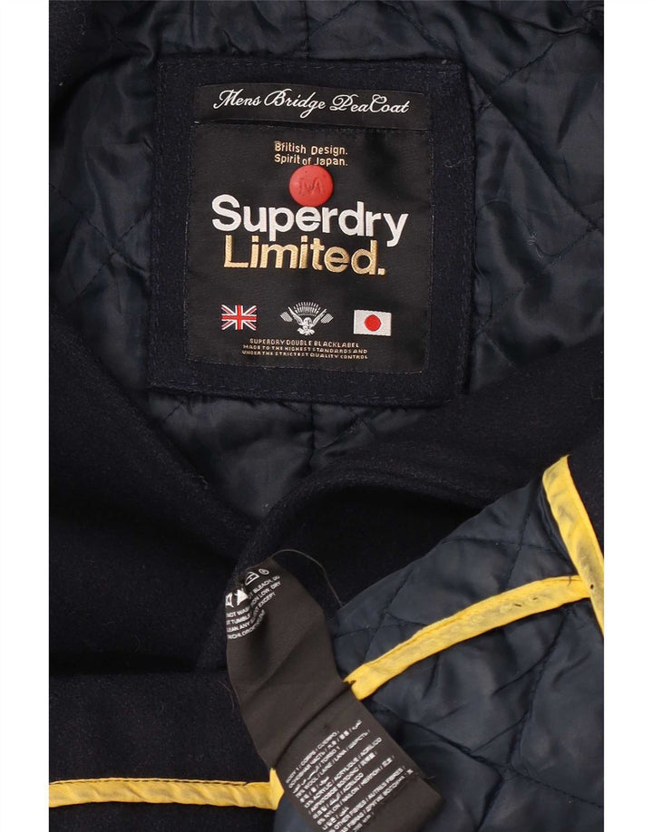 Palton pentru bărbați Superdry UK 38 Medium Bluemarin Lână