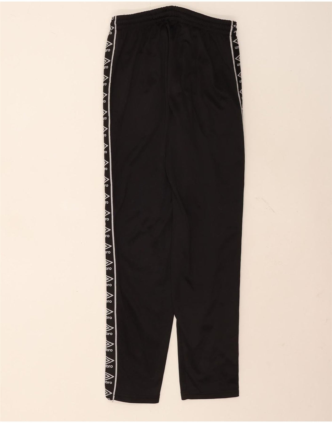 Pantaloni de trening grafic Umbro pentru bărbați, poliester mediu negru