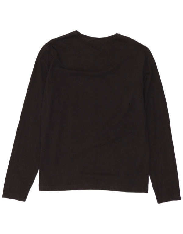 Calvin Klein Jeans Top grafic pentru femei cu mânecă lungă UK 18 XL bumbac negru