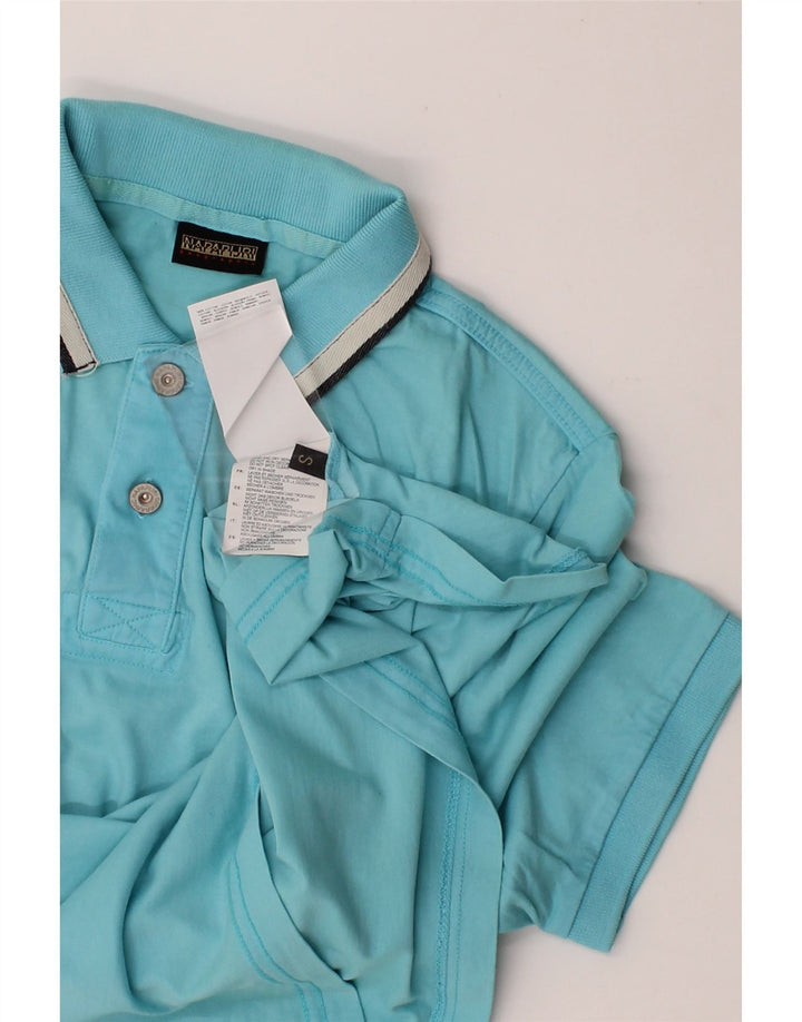 NAPAPIJRI Mens Polo Shirt Small Blue Cotton Vintage Napapijri and Second-Hand Napapijri from Messina Hembry 