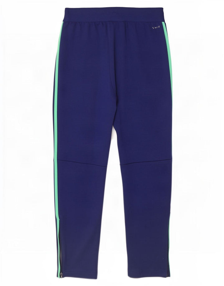 Pantaloni de trening Adidas pentru baieti 11-12 ani bleumarin