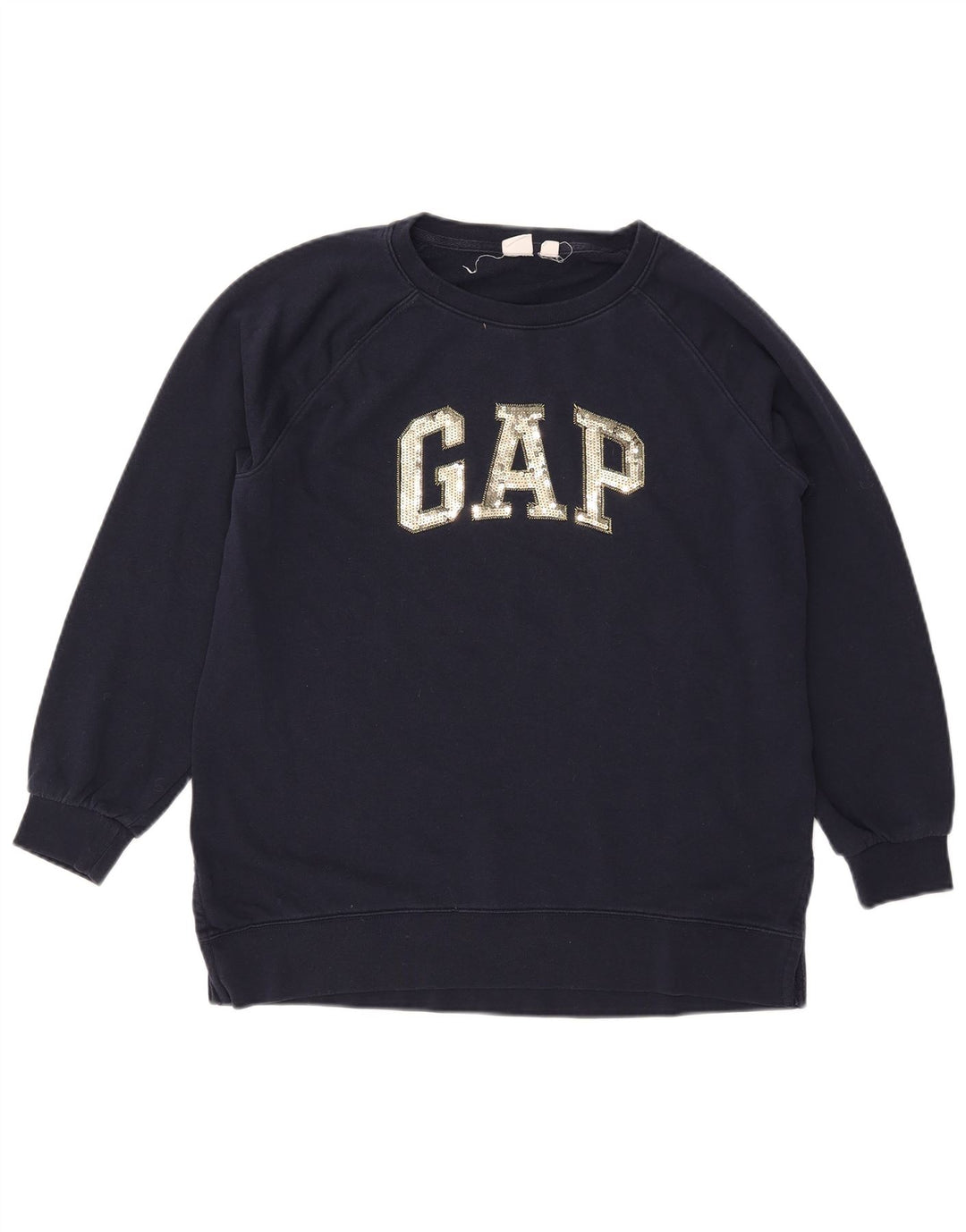 Gap Pulover supradimensionat cu grafic pentru femei UK 10 Bumbac bleumarin mic