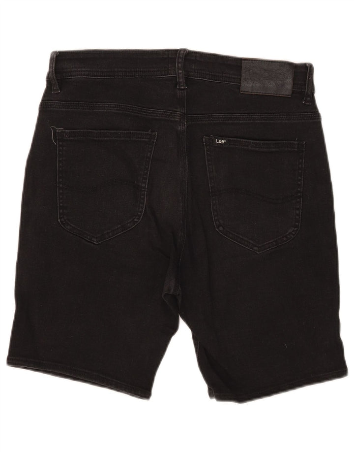 Pantaloni scurți de blugi pentru femei Lee, mari W32, bumbac negru