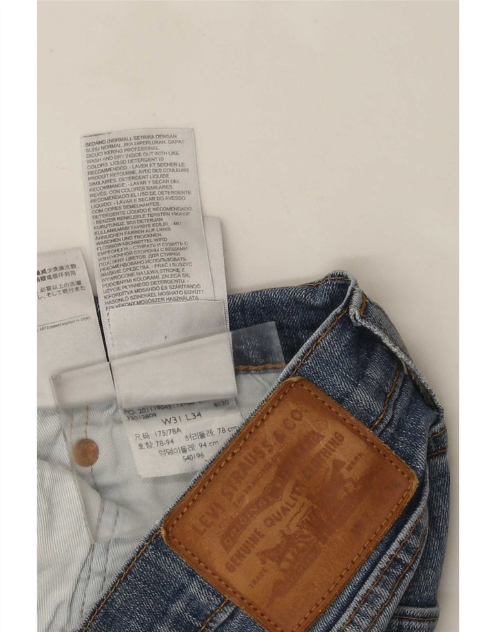 Blugi slim pentru bărbați Levi's Distressed W31 L29 Bumbac albastru