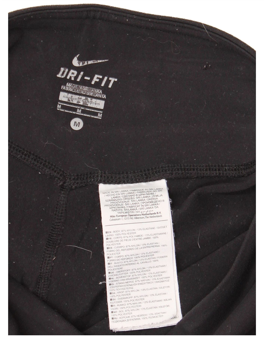 Leggings Dri Fit NIKE pentru femei UK 12, nailon mediu negru